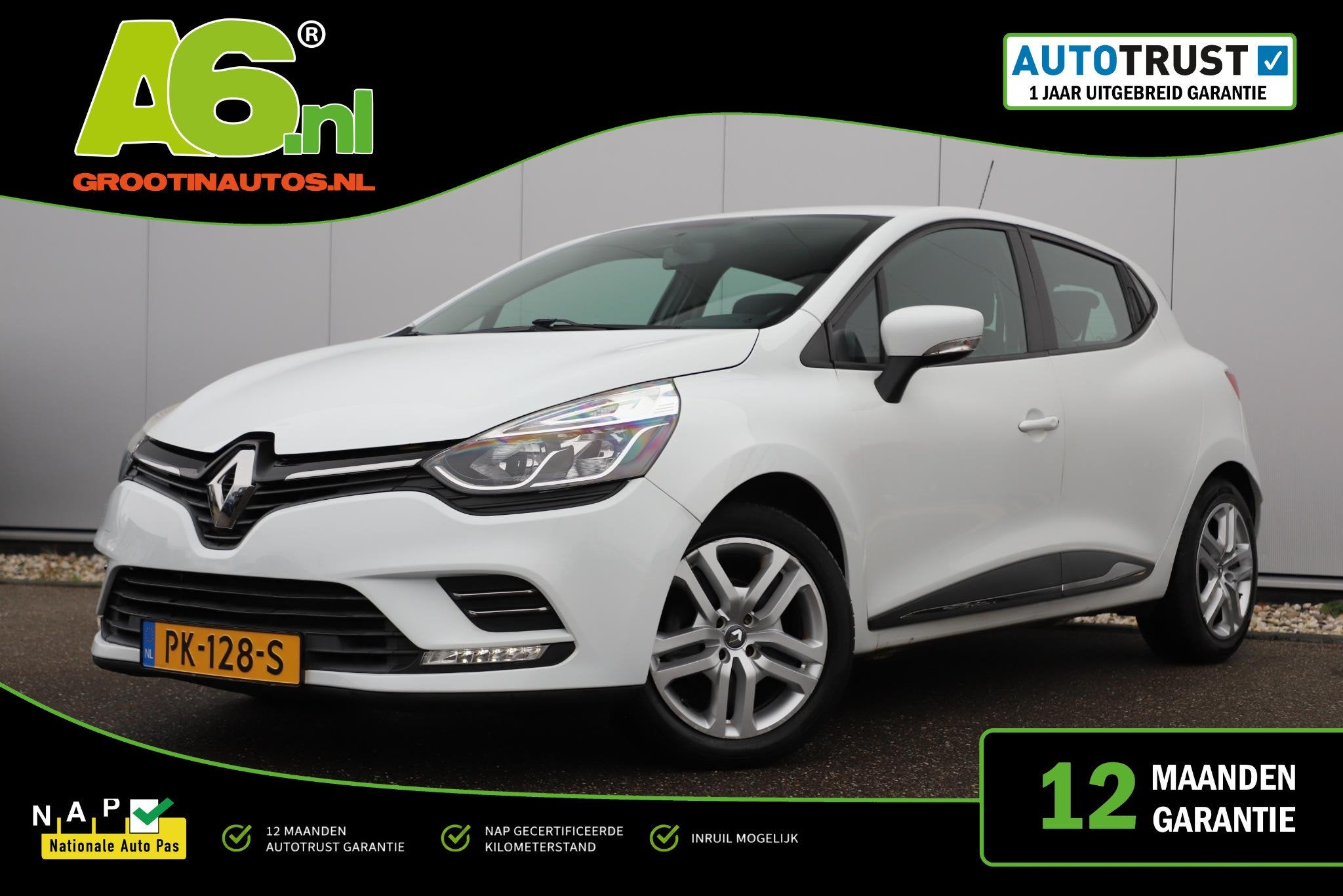 Renault Clio 0.9 TCe Zen |NAP|LED| Navigatie Bluetooth Airco, Voorwielaandrijving, 898 cc, Stof, Gebruikt