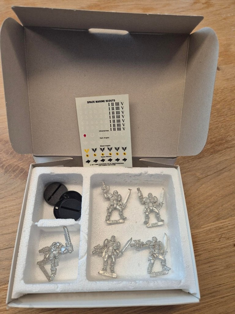 Warhammer 40K Space Marine Scouts (metaal), Hobby en Vrije tijd, Ophalen, Zo goed als nieuw, Warhammer 40000, Figuurtje(s)