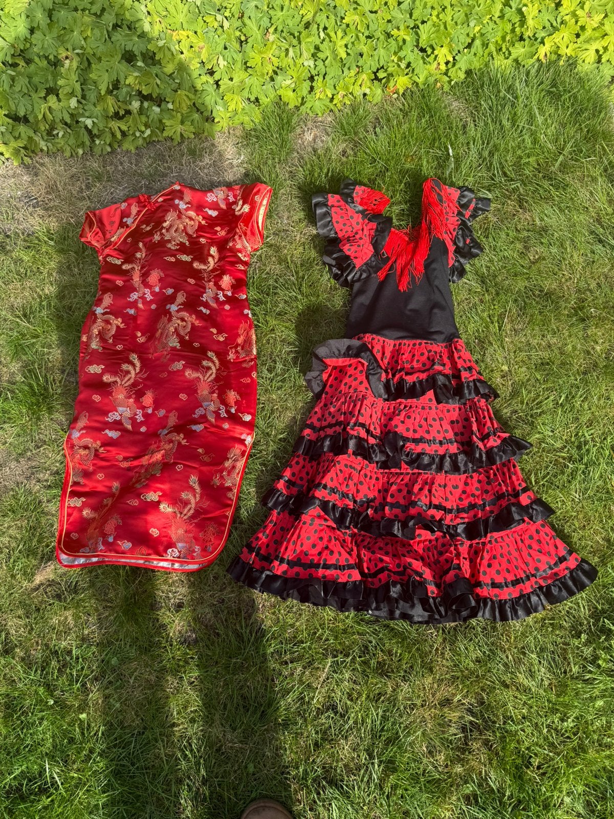 Traditionele jurken: Spaans & Chinees, Ophalen of Verzenden, Zo goed als nieuw, Maat 34 (XS) of kleiner, Carnaval