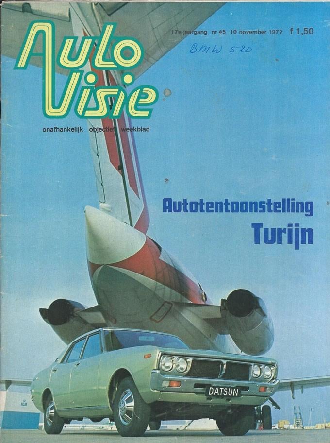 Autovisie 45 1972 : BMW 520 - Lancia Beta - Volkswagen T2, Ophalen of Verzenden, Gelezen, Algemeen