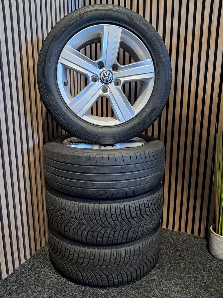 16 inch 5x112 VW Dover velgenset, Ophalen, Gebruikt, 16 inch, .