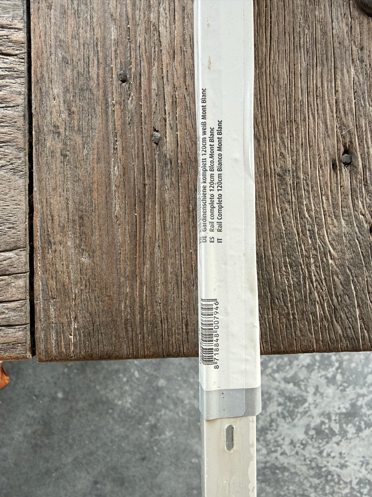 Gordijnrail compleet 120cm wit nieuw, Inclusief montageonderdelen, Wit, Nieuw, Ophalen of Verzenden