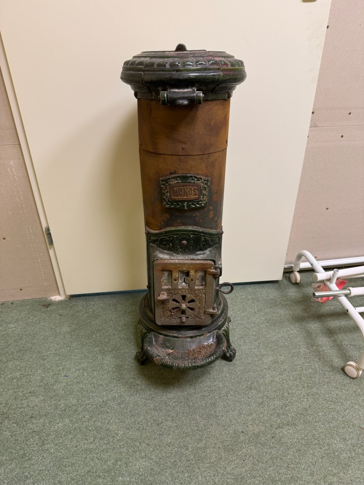 Oude antieke pot kachel, Ophalen, 30 tot 80 cm, Gebruikt, Kachel