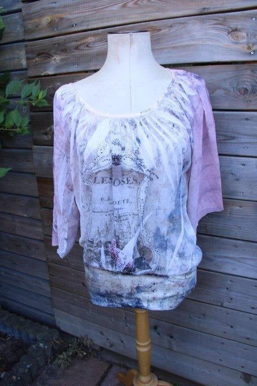 Tuniek roze/ bruin Missy mt S/M Vaste prijs, Maat 38/40 (M), Missy, Ophalen of Verzenden, Zo goed als nieuw