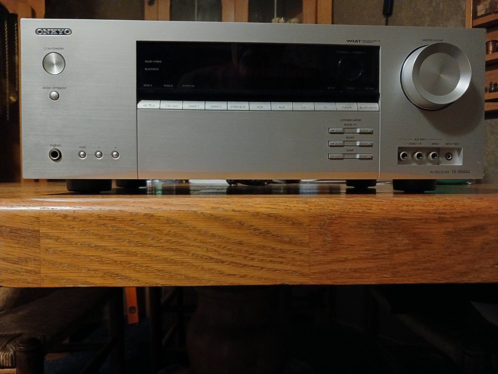 onkyo tx-sr444 dolby versterker, Ophalen of Verzenden, Zo goed als nieuw, 120 watt of meer, Onkyo