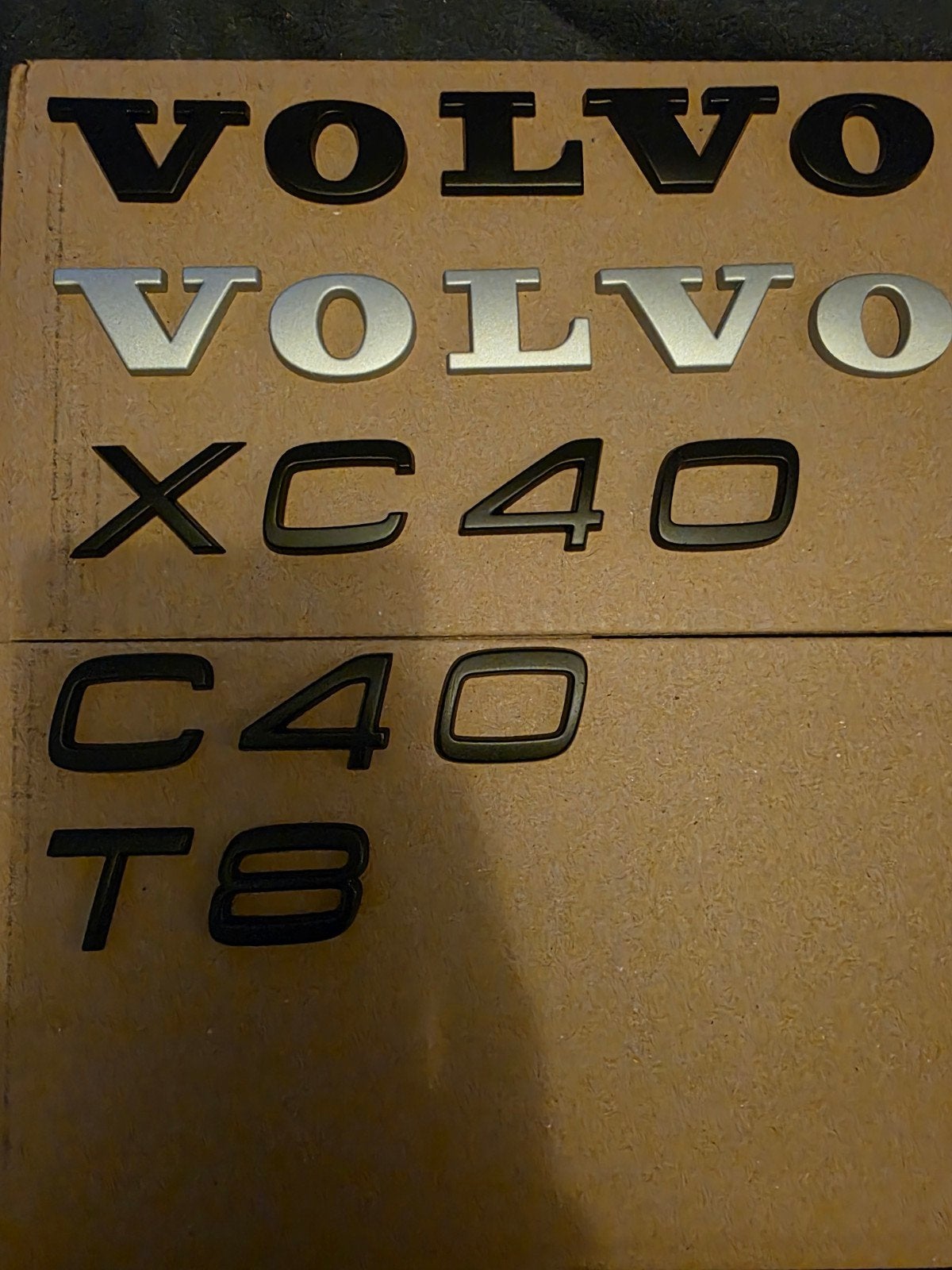 3D Volvo Letters  Gespoten Zwart / Aluminium, Auto-onderdelen, Ophalen of Verzenden, Nieuw, Volvo