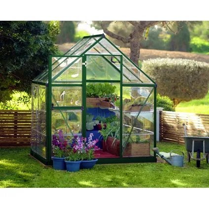 Canopia Tuinkas Harmony 6x4 - Polycarbonaat - Groen, Tuin en Terras, Kassen, Nieuw, Kweekkas, Aluminium, Polycarbonaat, Ophalen