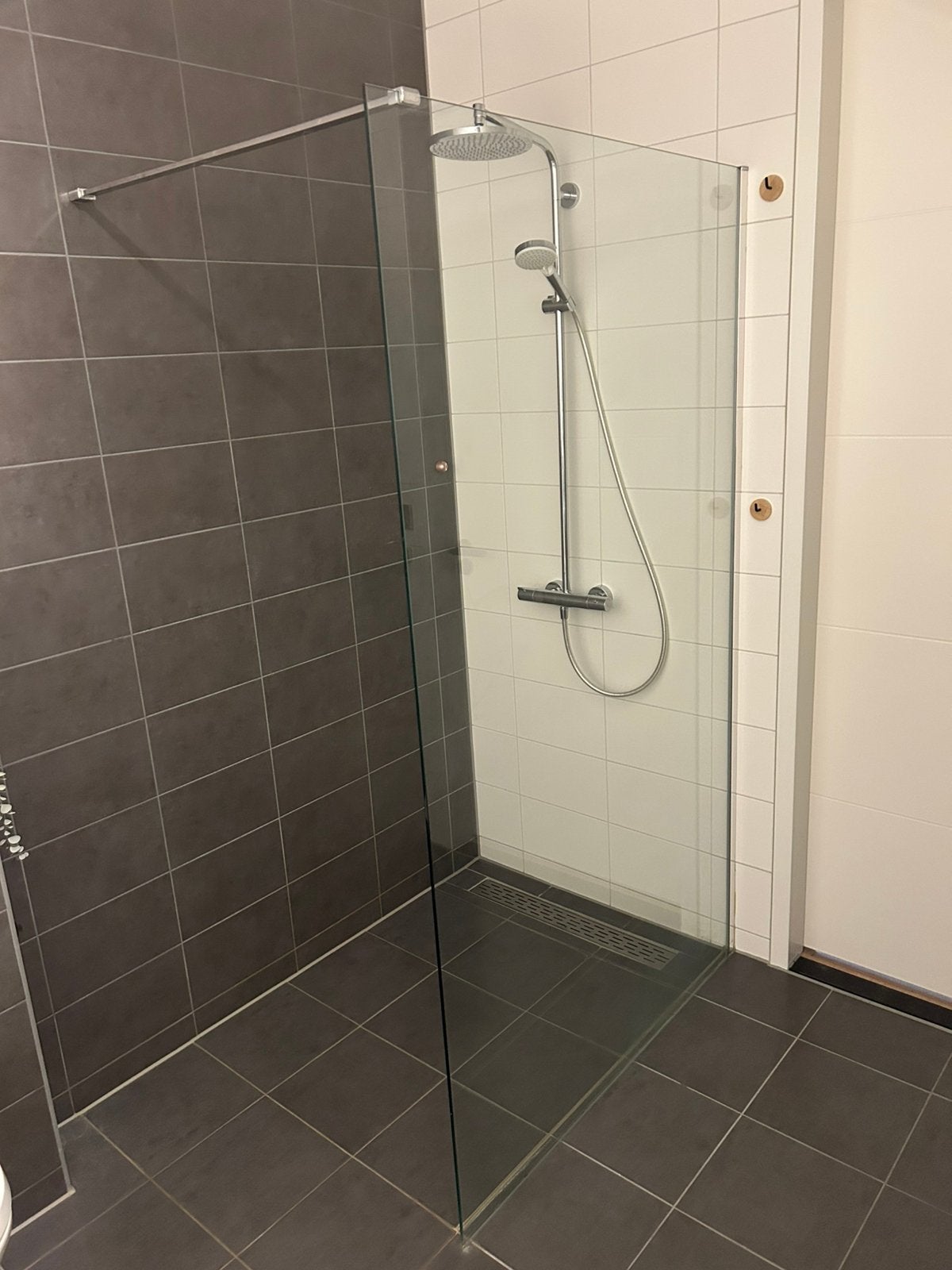 Douchewand 117x200 cm, Ophalen, Gebruikt, Glas, Douche