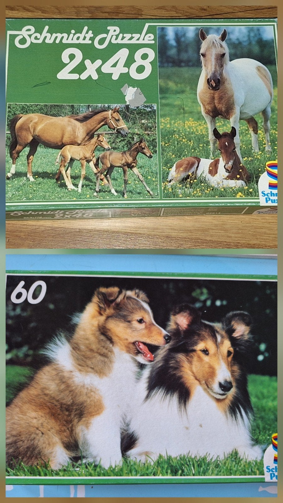 Schmidt Puzzel : Paarden & Honden, Ophalen of Verzenden, Minder dan 500 stukjes, Gebruikt, Legpuzzel