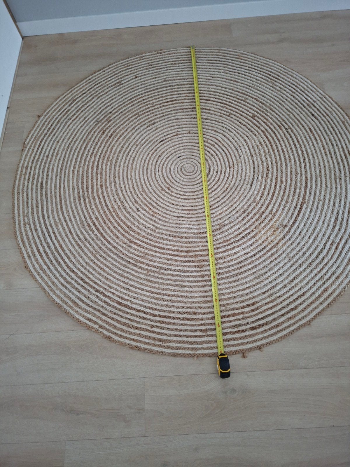 Rond Jute Vloerkleed 180 cm, Huis en Inrichting, Stoffering | Tapijten en Kleden, Ophalen, Rond, 150 tot 200 cm, 150 tot 200 cm