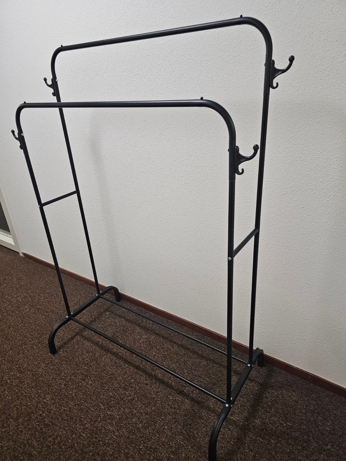 Kledingrek met twee kledingstangen en kledinghaken - Nieuw!!, Ophalen, Nieuw