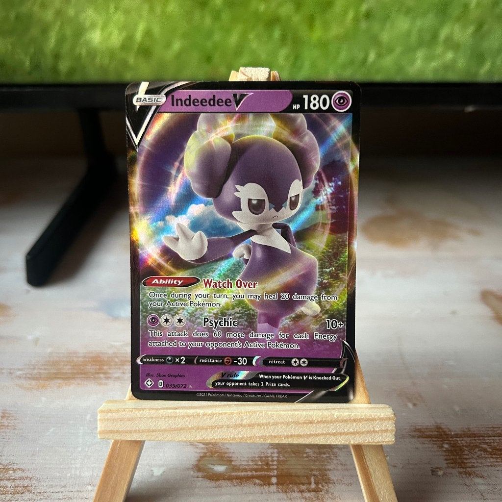 Indeedee V, Ophalen of Verzenden, Nieuw, Losse kaart, Foil