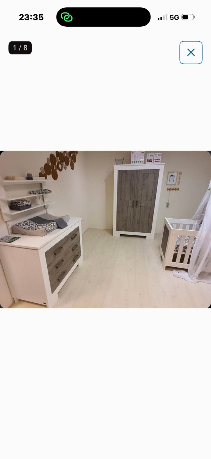 Babykamer meubels twf luca, Ophalen, Zo goed als nieuw, Jongetje of Meisje