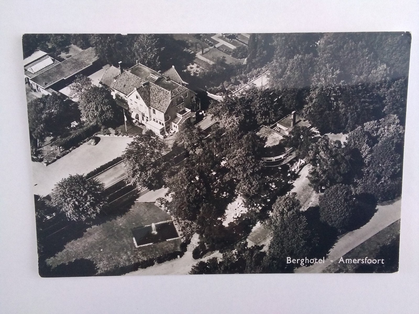Ansichtkaart Amersfoort Berghotel KLM Luchtfoto, Verzenden, Voor 1940, Zo goed als nieuw, Overige onderwerpen