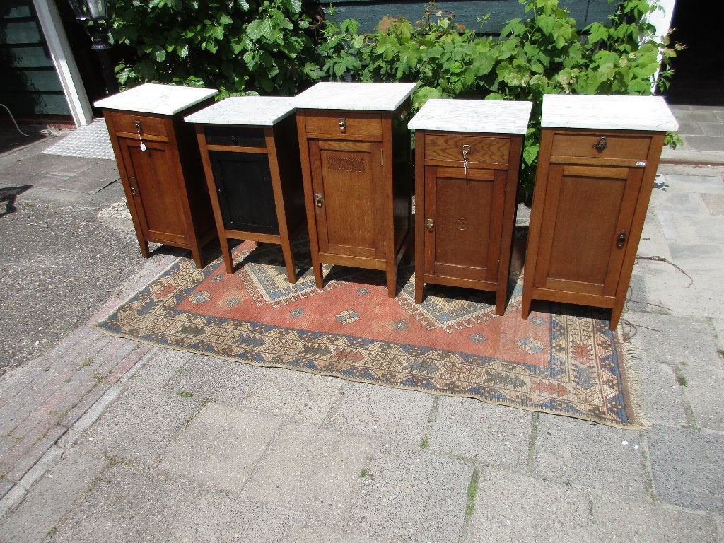 nachtkastje - 5 x nachtkastjes - marmer, Ophalen