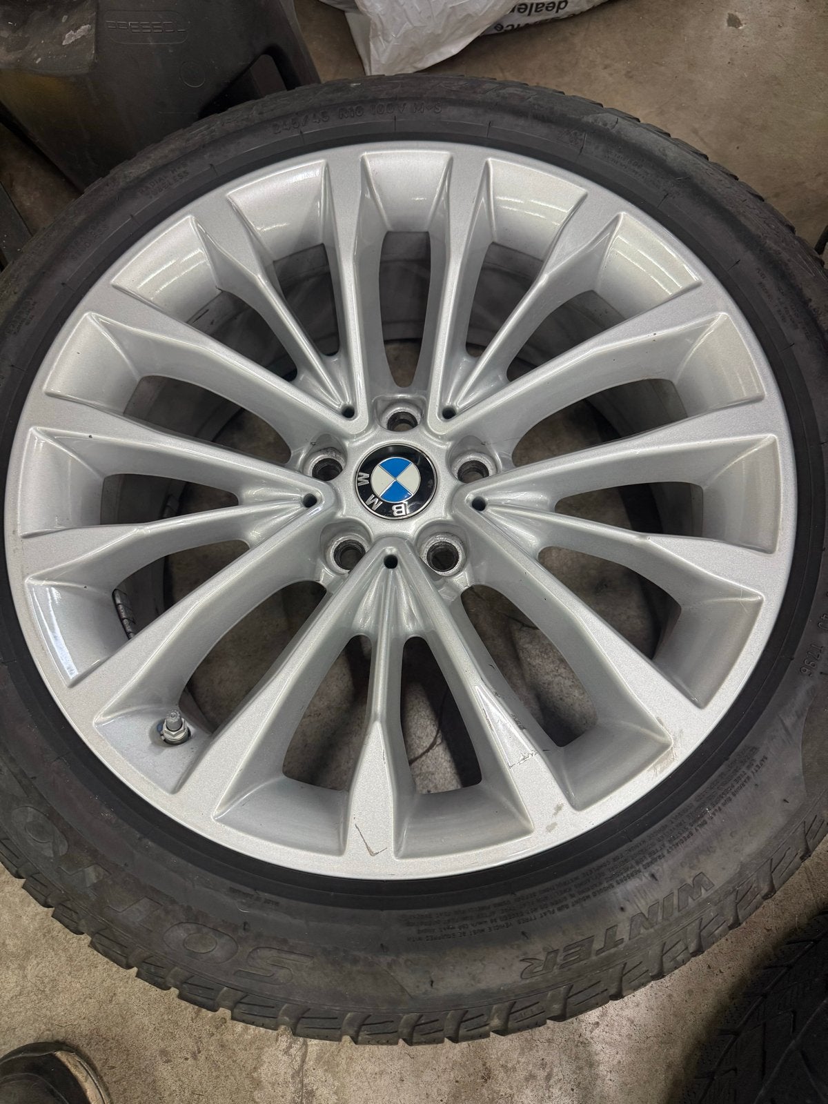 BMW 5 G30 serie winterset 5x112 - Run Flat, Auto-onderdelen, Ophalen, 18 inch, Banden en Velgen, Winterbanden