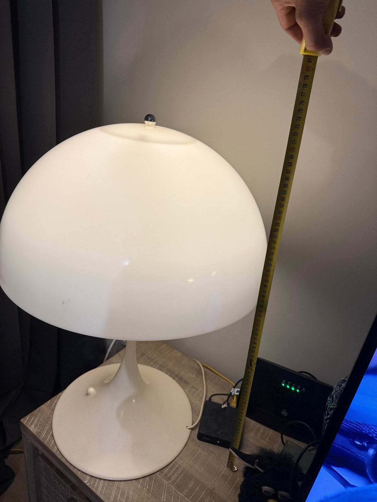 Louis Poulsen Panthella Tafellamp Ø50 - Verner Panton, Huis en Inrichting, Lampen | Tafellampen, B, Kunststof, Gebruikt, A