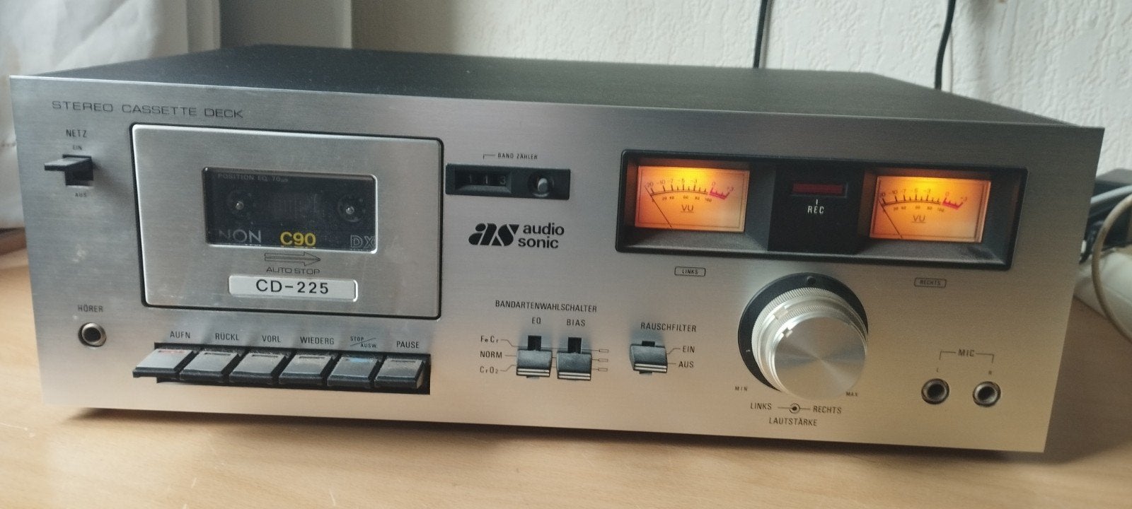 AS audio sonic Cassette deck, Ophalen of Verzenden, Enkel, Overige merken, Tape counter