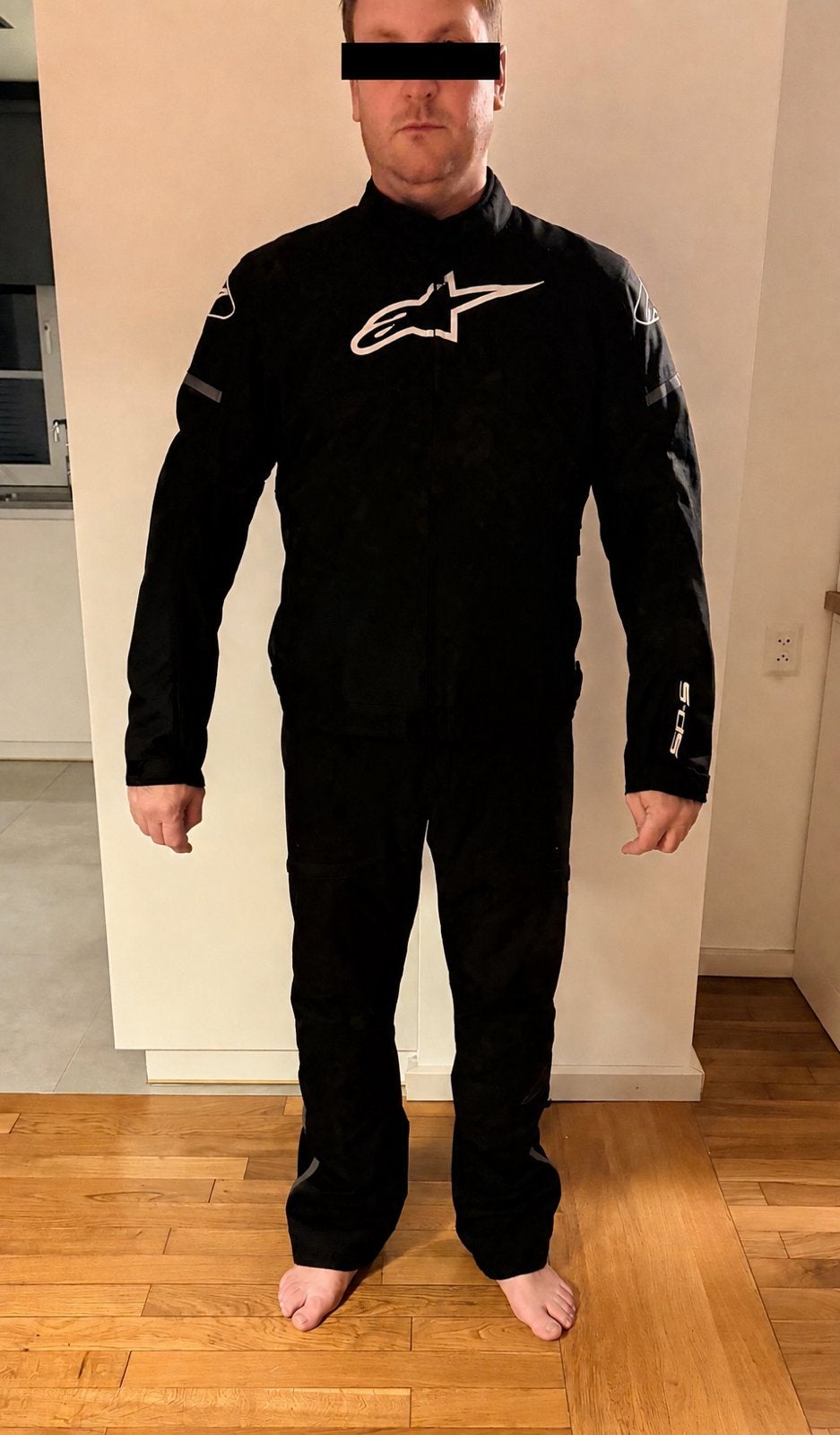 Alpinestars jas XL en broek L inclusief rugprotector, Motoren, Ophalen of Verzenden, Tweedehands, Heren, Combipak