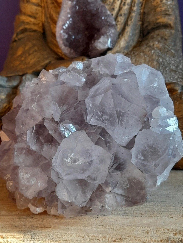 Amethist cluster van 1200 gram., Ophalen of Verzenden