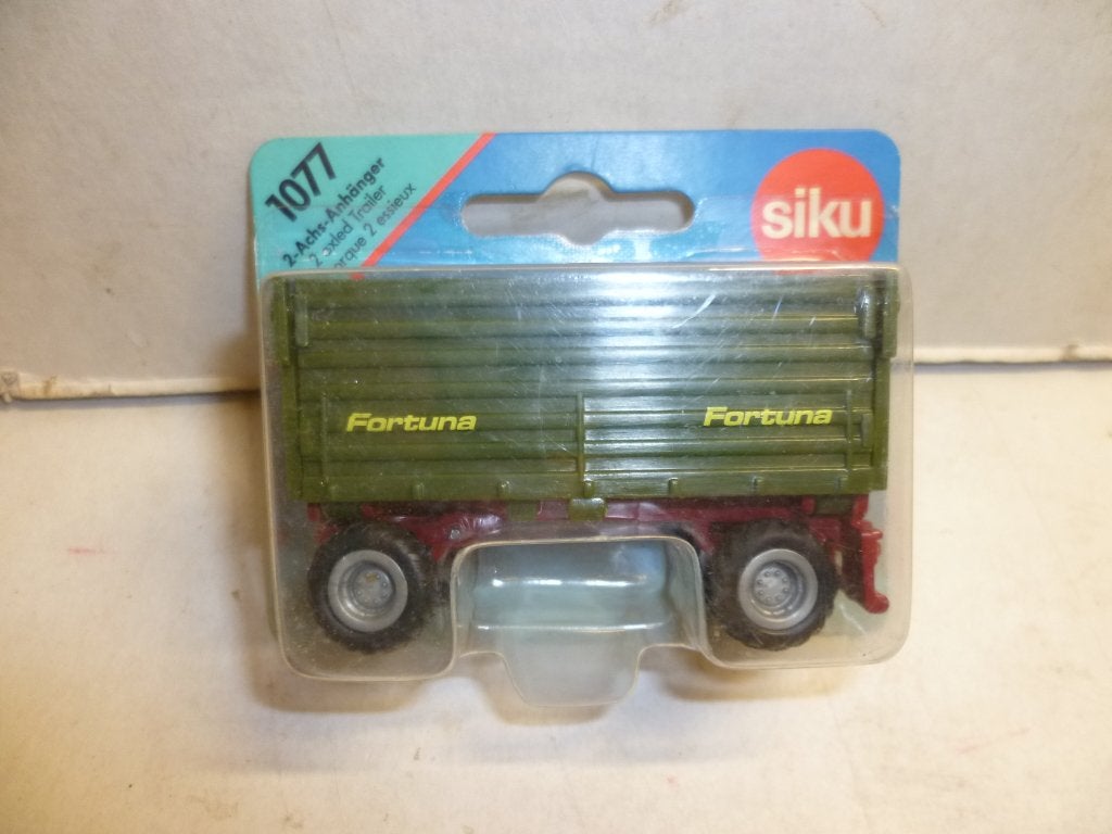 Siku 1077 2 Achs Anhanger Trailer Aanhanger Fortuna auto, Ophalen of Verzenden, Nieuw, Auto