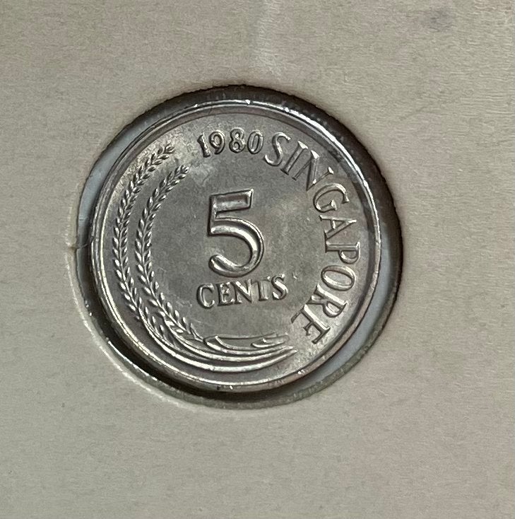 5 cent Singapore 1980, Ophalen of Verzenden, Zuidoost-Azië