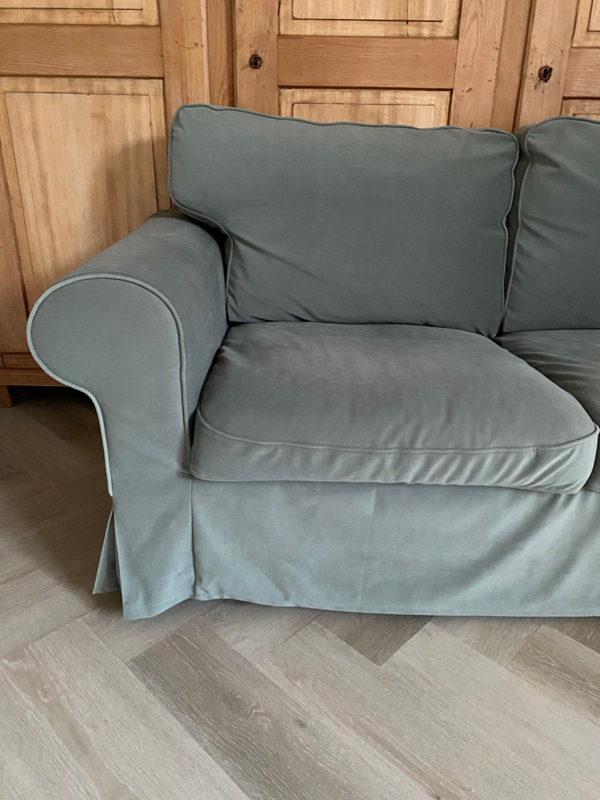Ikea ektorp 3 zits HOES te koop, Huis en Inrichting, Banken | Bankstellen, Ophalen, Tweepersoons, 75 tot 100 cm, Zo goed als nieuw