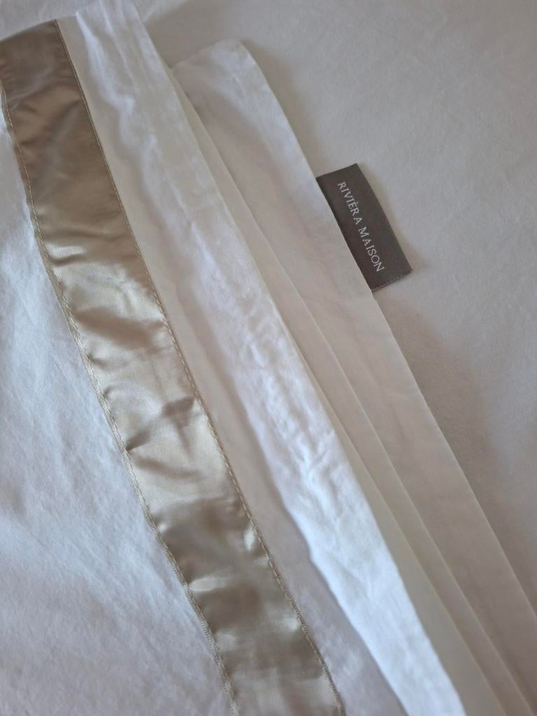 Riviera Maison Dekbedovertrek lits-jumeaux Whisper wit NIEUW, Huis en Inrichting, Slaapkamer | Beddengoed, Wit, Dekbedovertrek