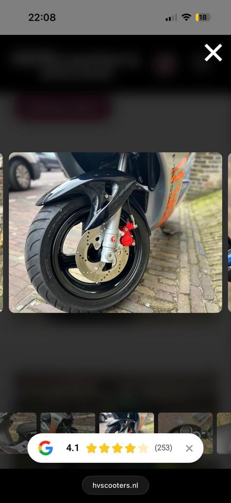Spatbord voor Malaguti Firefox F15, Fietsen en Brommers, Ophalen of Verzenden, Overige typen