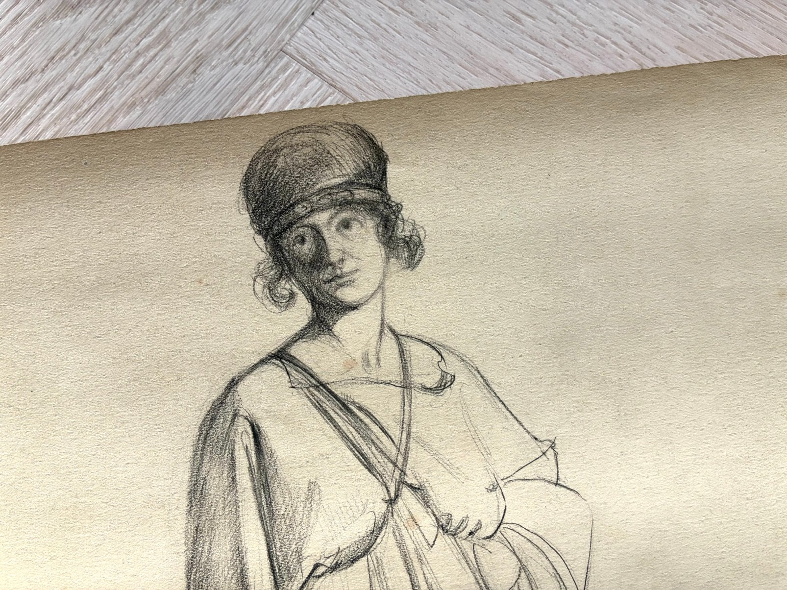 Antieke tekeningen schetsen, Ophalen of Verzenden, Tekening, Potloodtekening, Handgemaakt