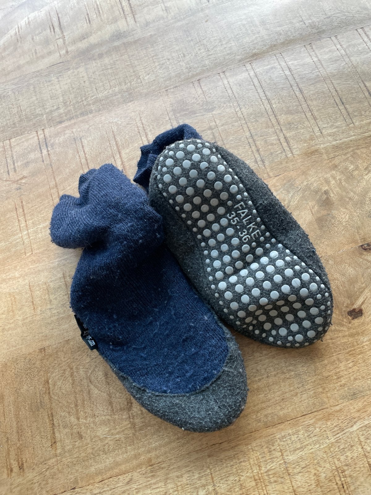 Falke slofsokken - Maat 35-36, Blauw, Maat 35 t/m 38, Gedragen, Ophalen