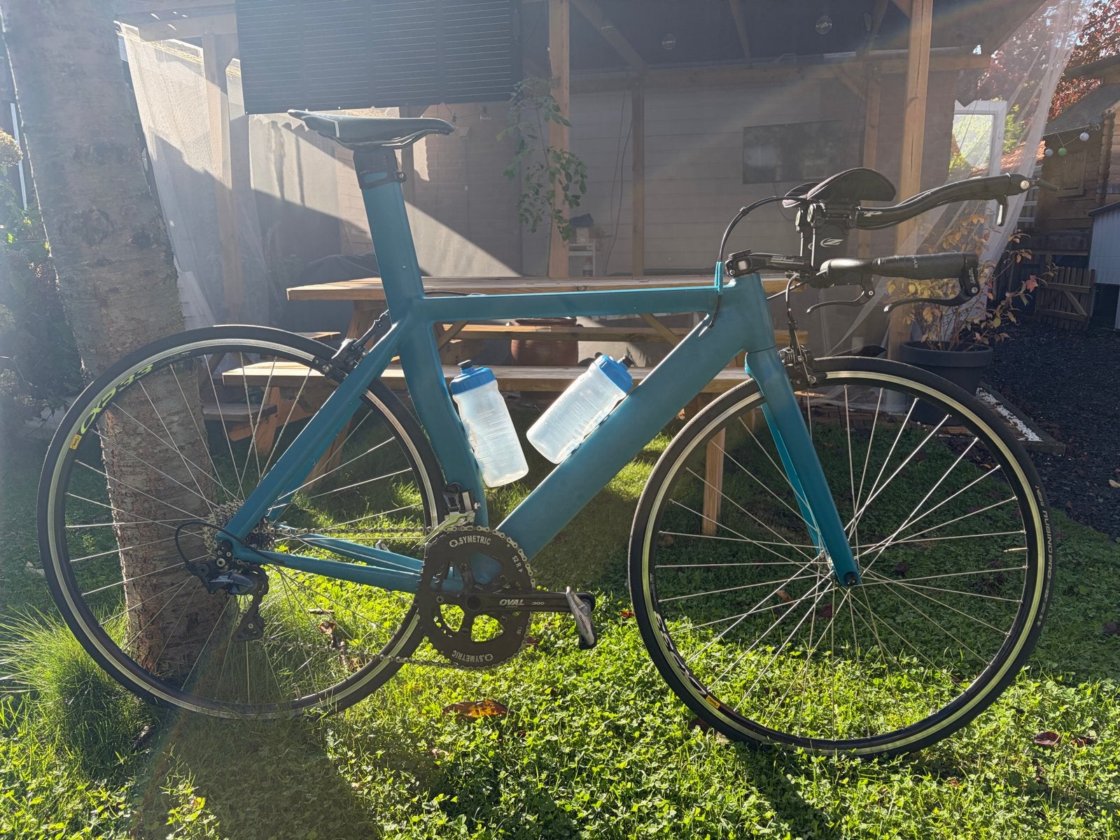 Tijdritfiets of triathlonfiets Shimano R8000 en Mavic wielen, 28 inch, Gebruikt, Aluminium, Meer dan 20 versnellingen