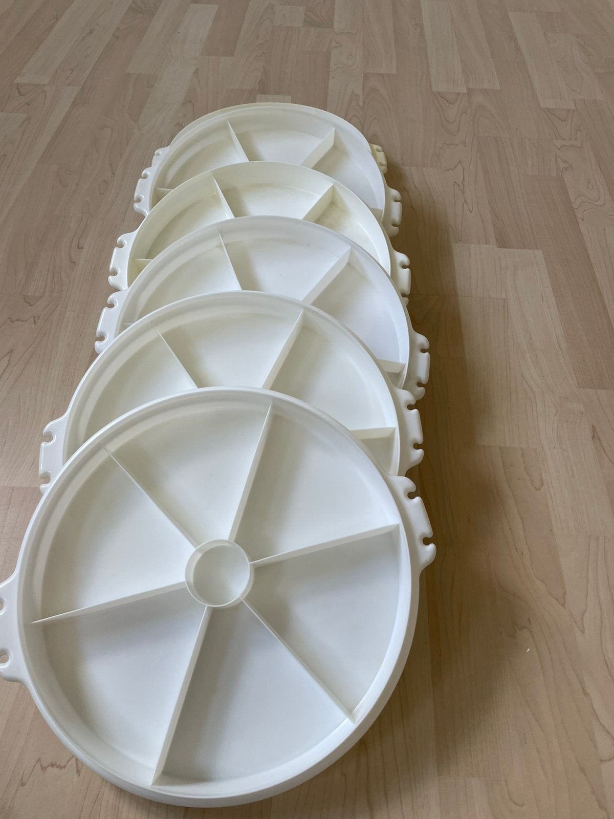 Tupperware vintage snackschalen, 6 stuks, Ophalen, Zo goed als nieuw, Schaal