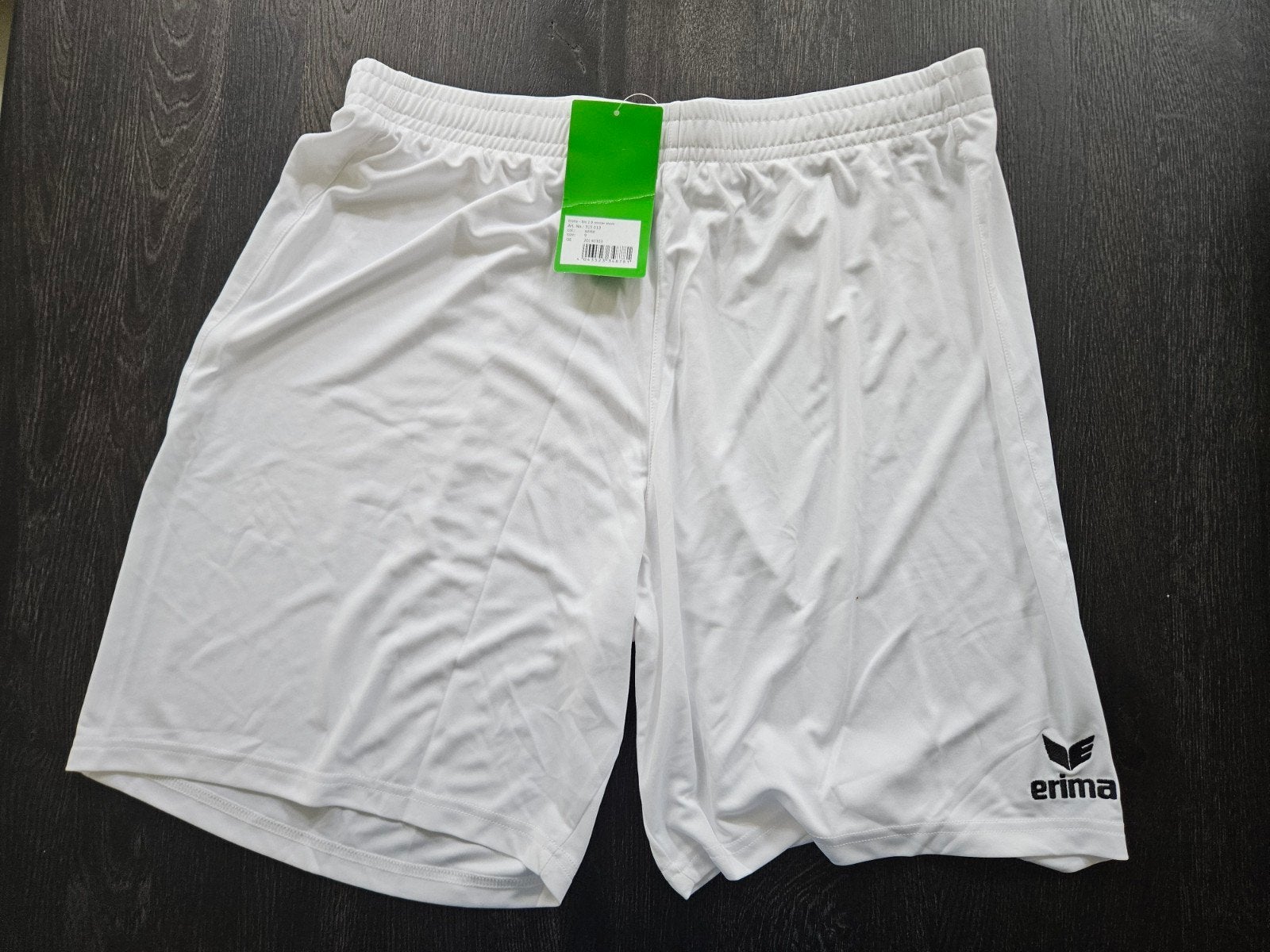 ERIMA herenshort, wit, mt 9(XXL) 4x, NIEUW p.st.€4,00, Ophalen of Verzenden, Nieuw, Overige maten, Wit