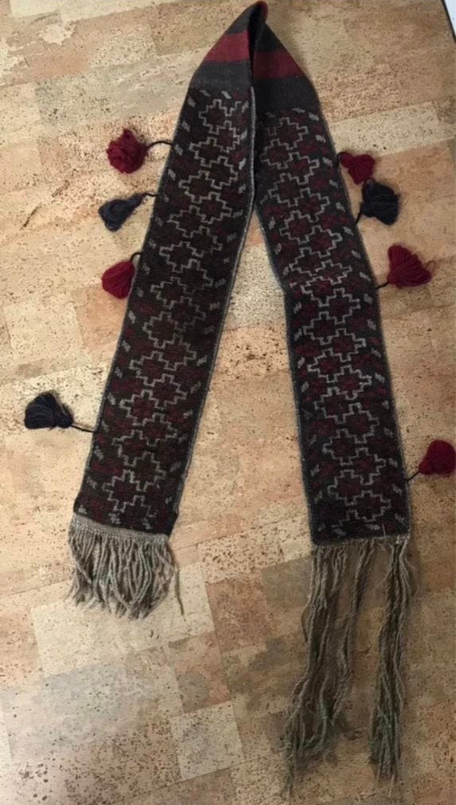 Antique handmade Afghan weaving, camel wool runner 210x15, Ophalen of Verzenden, Zo goed als nieuw, Rechthoekig, 50 tot 100 cm