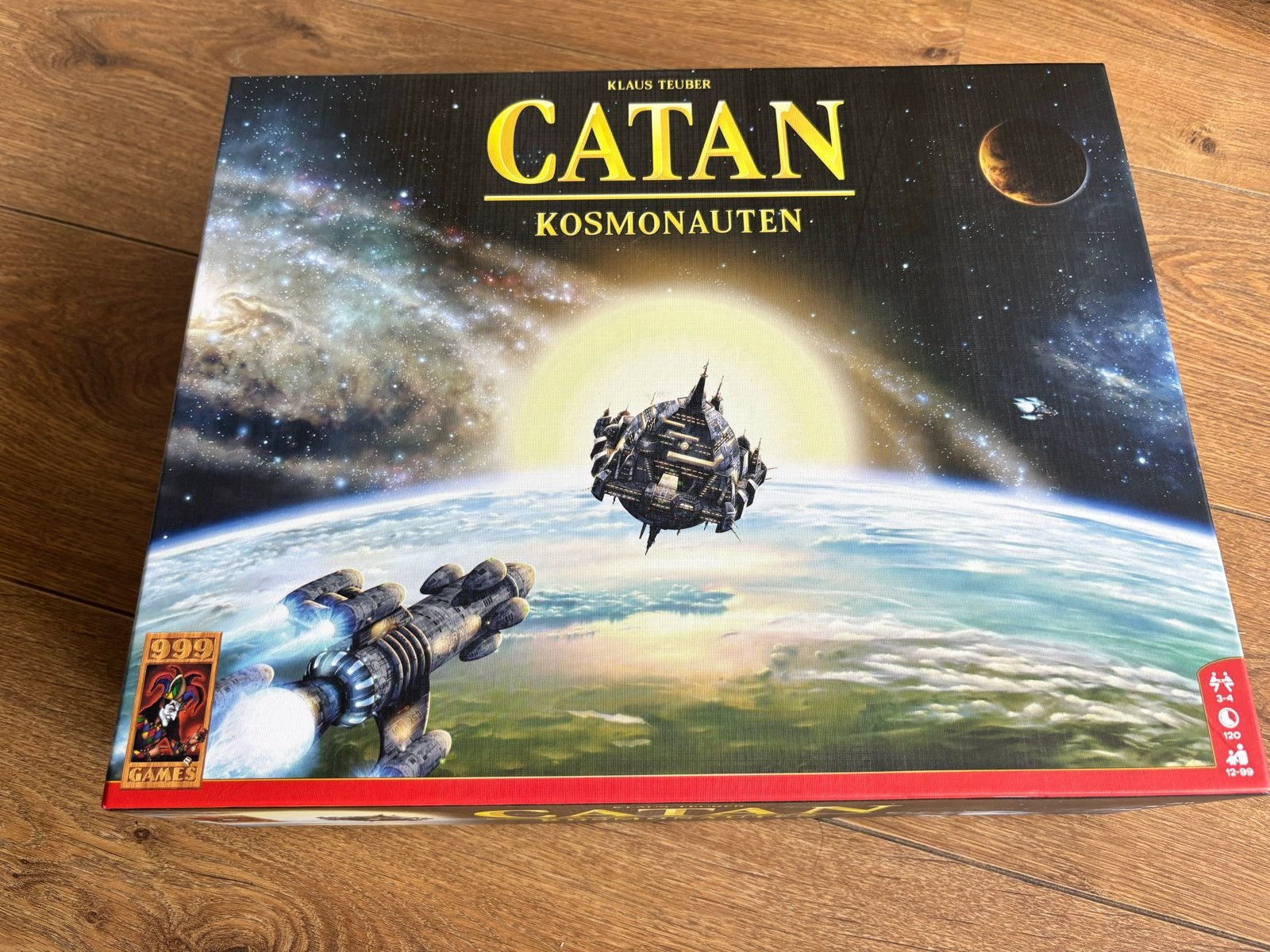 Catan: Kosmonauten - Zo goed als nieuw, Hobby en Vrije tijd, Drie of vier spelers, Ophalen of Verzenden, Zo goed als nieuw