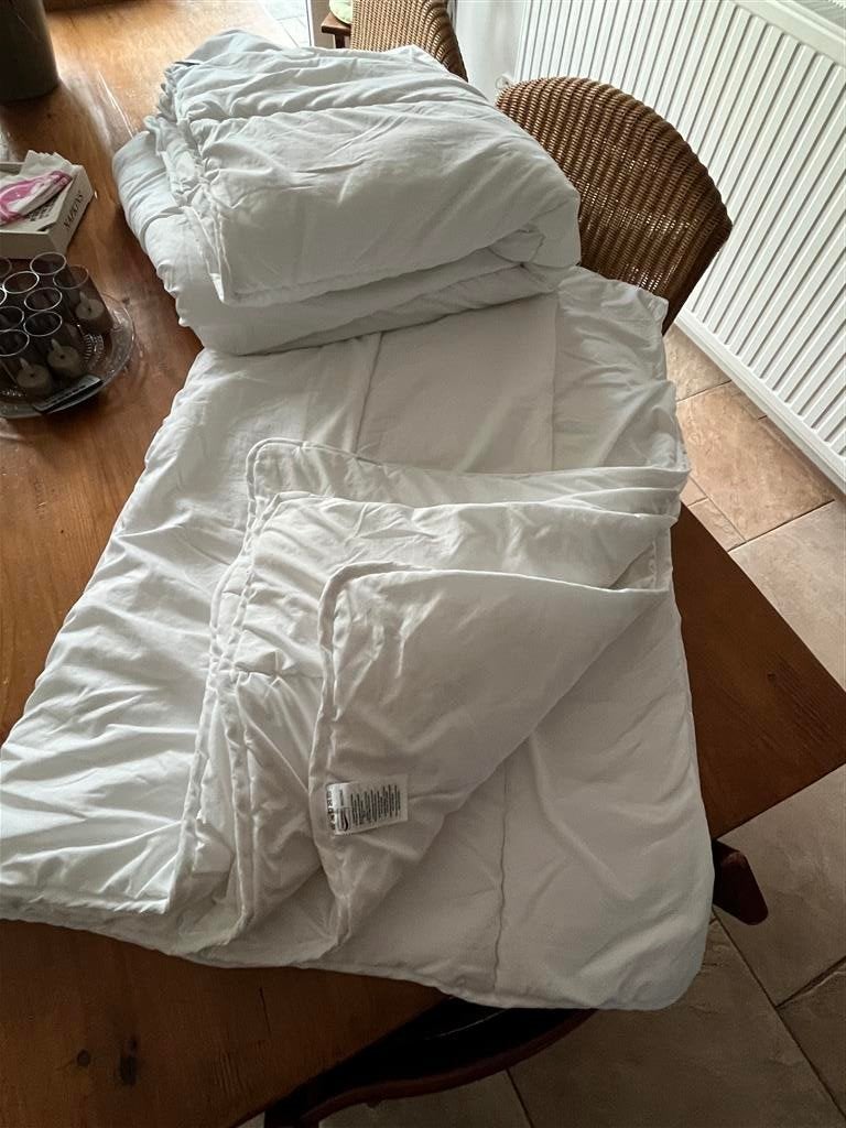 Meradiso Wit Polyester Dekbed - Eenpersoons, Huis en Inrichting, Gebruikt, Eenpersoons, Wit, Ophalen of Verzenden