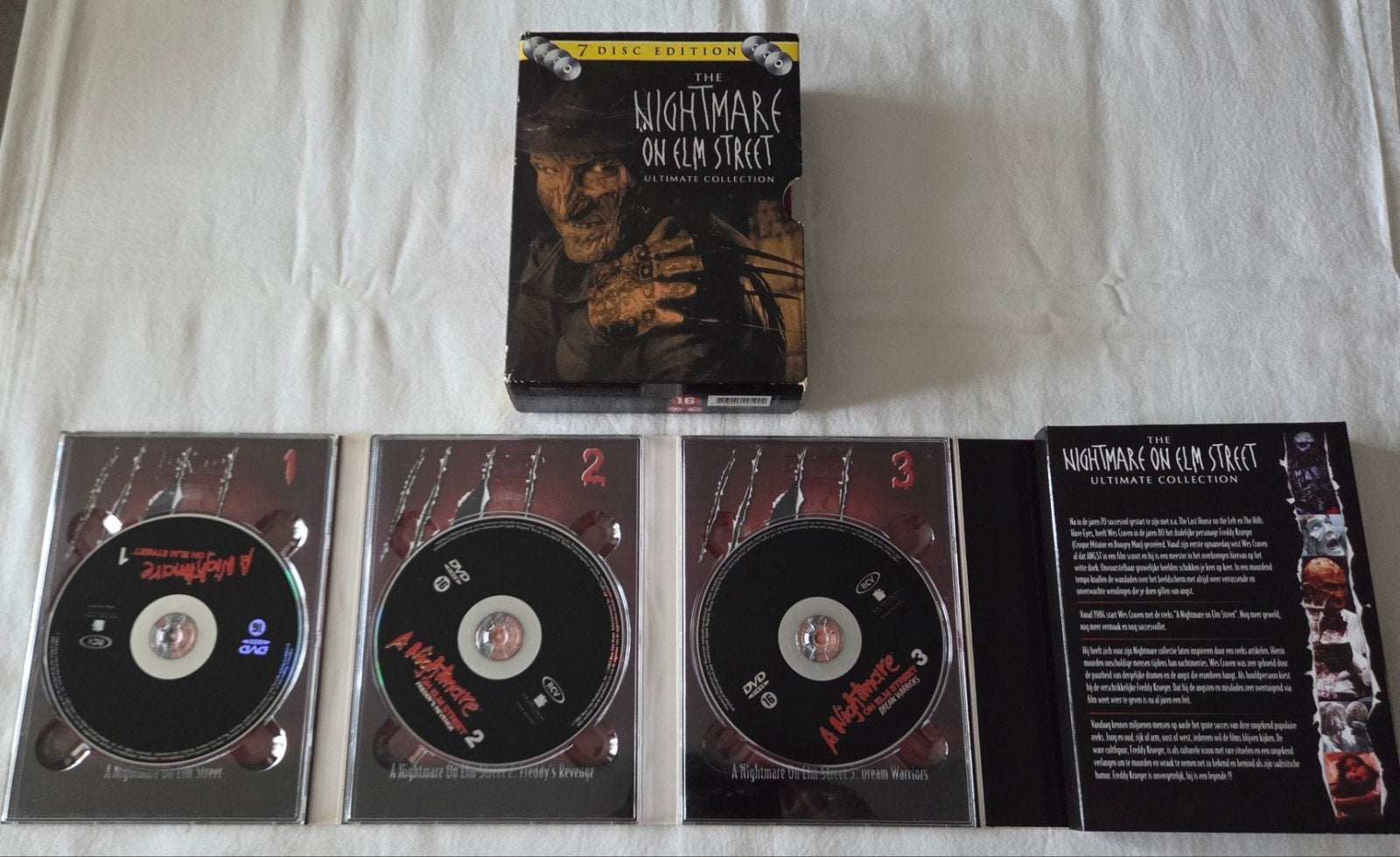 Wes Craven A Nightmare On Elmstreet 7 Disc Collection Dvd's, Vanaf 16 jaar, Ophalen of Verzenden, Zo goed als nieuw, Slasher