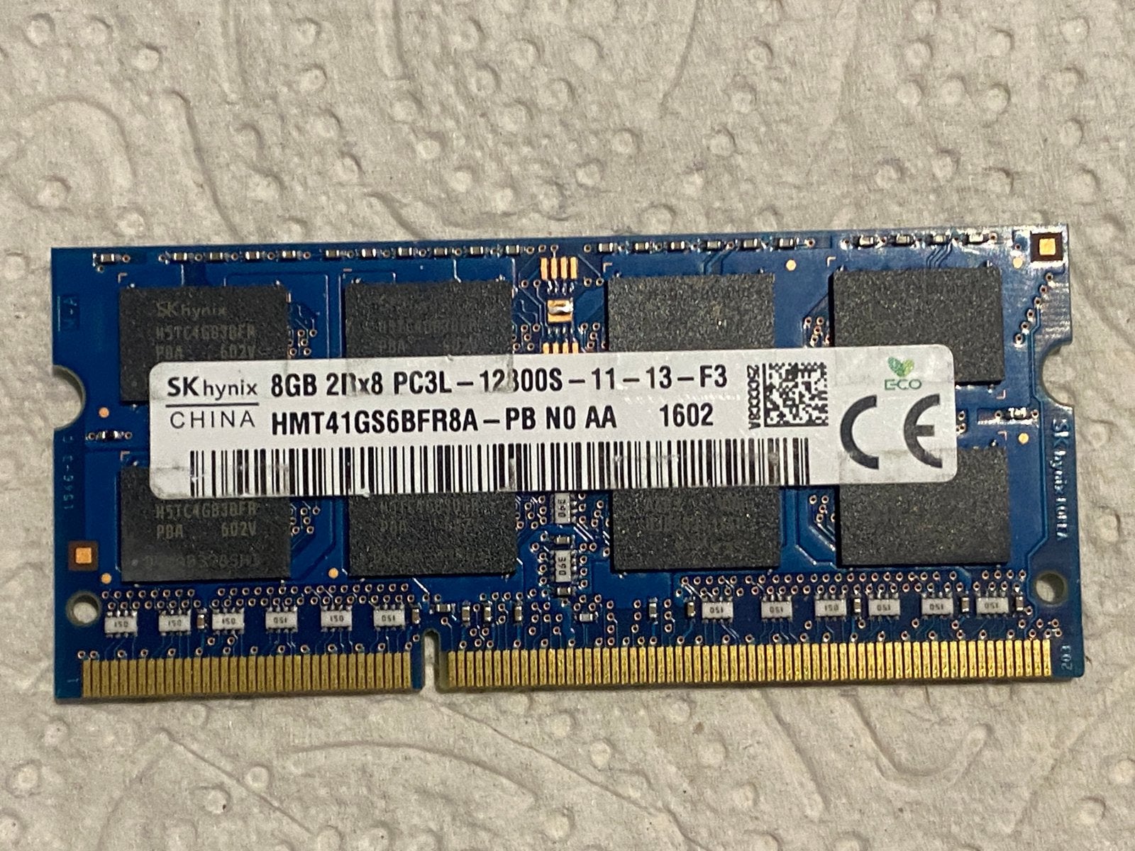 RAM Geheugen 8GB 2Rx8 pc3, Ophalen, Zo goed als nieuw