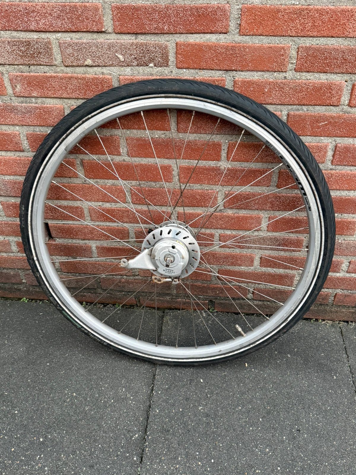 Compleet Achterwiel 28” Shimano Nexus 8., Elektrische fiets, Gebruikt, Band, Overige materialen