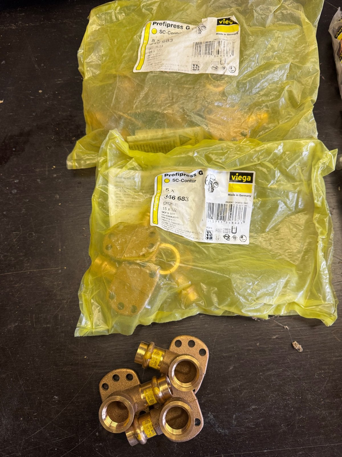 Viega Profipress G perskoppelingen gas - 13 stuks, Ophalen of Verzenden, Nieuw, Overige materialen, Overige typen