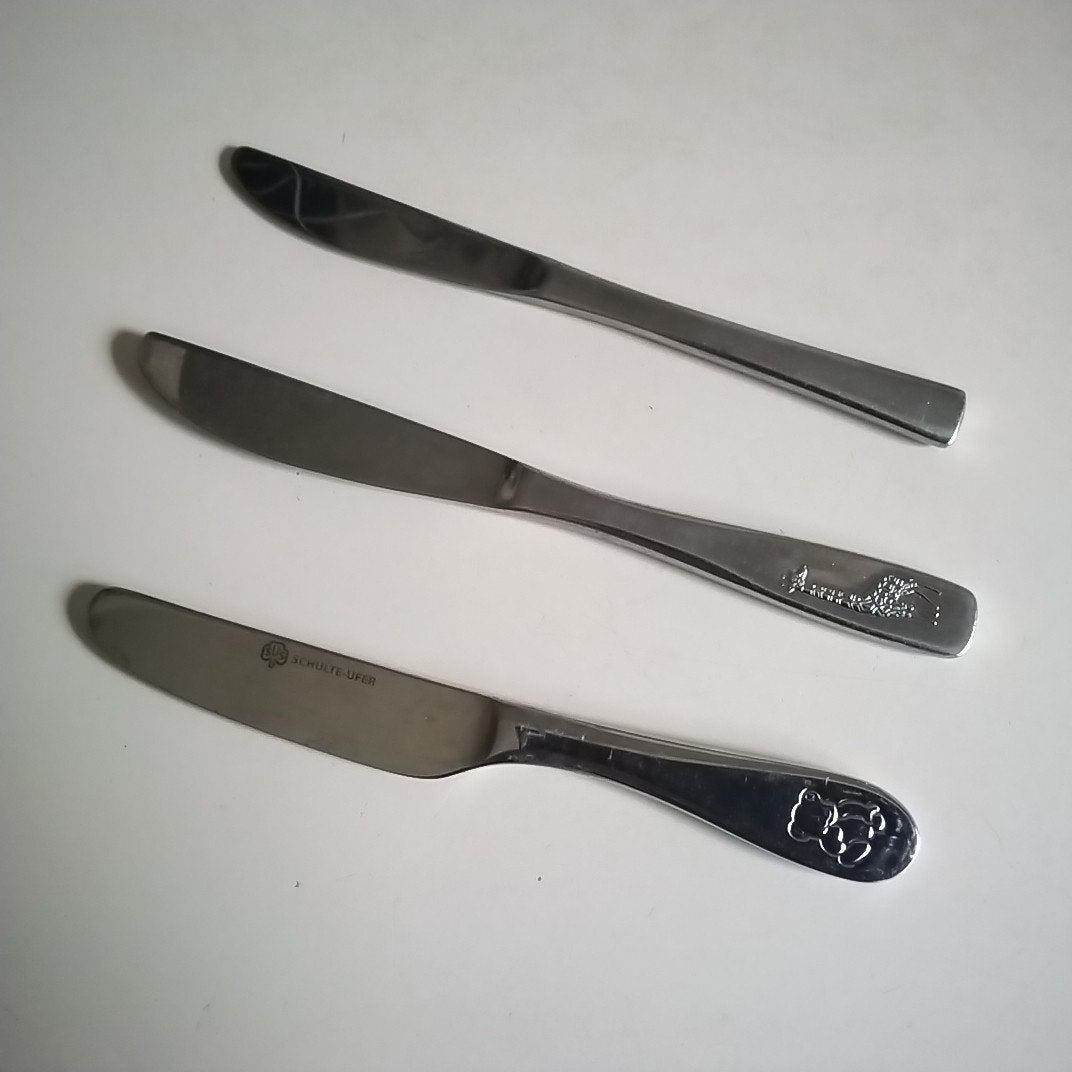 3 kinder mesjes, Huis en Inrichting, Keuken | Bestek, Ophalen of Verzenden, Rvs of Chroom