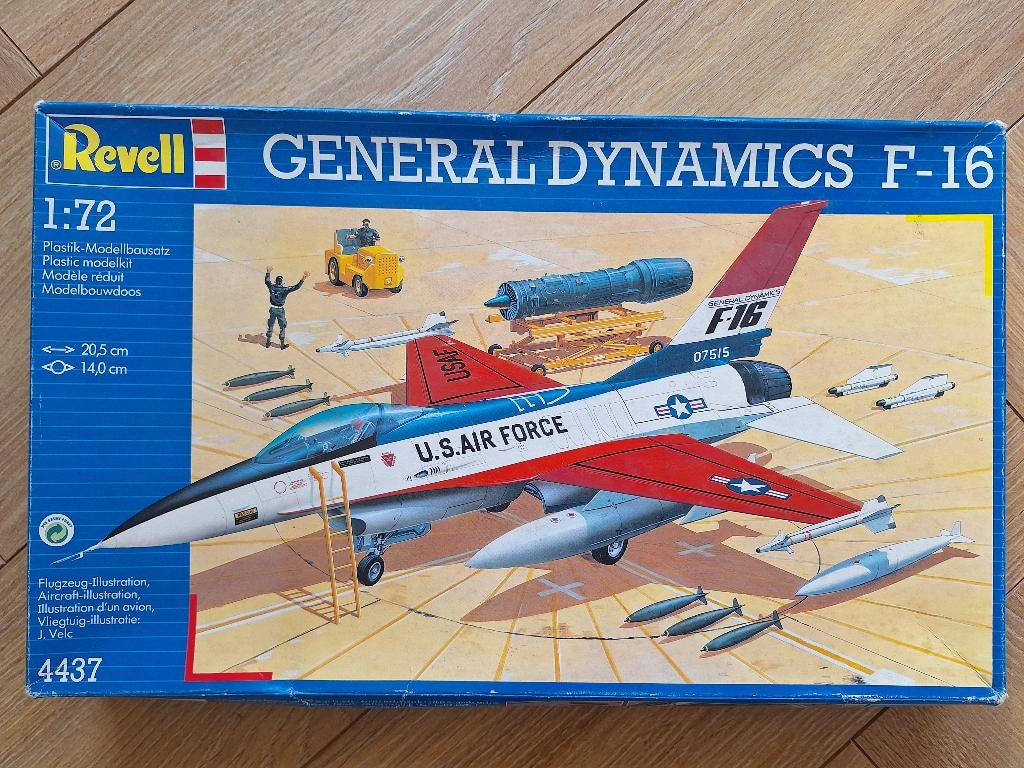 1:72 1/72 Revell General Dynamics F-16, 1:72 tot 1:144, Revell, Ophalen of Verzenden, Zo goed als nieuw