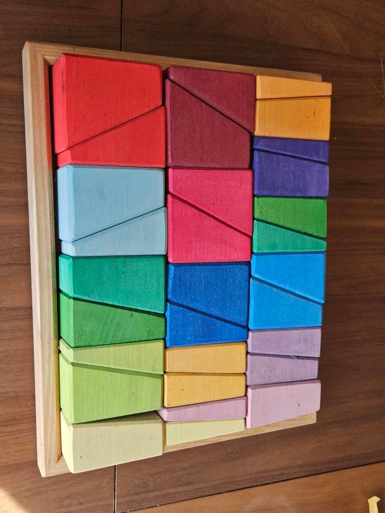 Grimms Hellende regenboog blokkenset, Ophalen