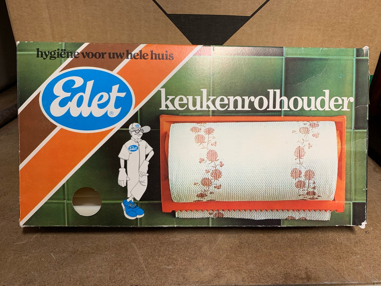 Vintage Edet Keukenrolhouder - Retro Hygiëne voor uw huis, Ophalen of Verzenden, Huis en Inrichting