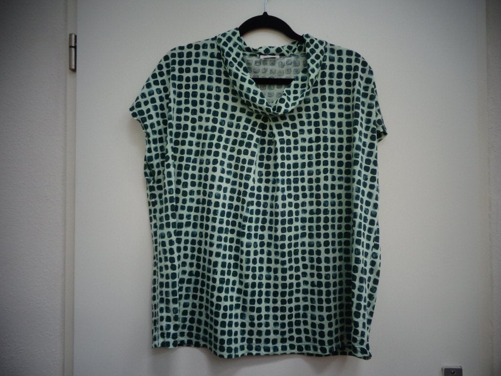 Gerry Weber top, kort mouwtje, donker en lichtgroen, maat 46, Maat 46/48 (XL) of groter, Ophalen of Verzenden, Zo goed als nieuw