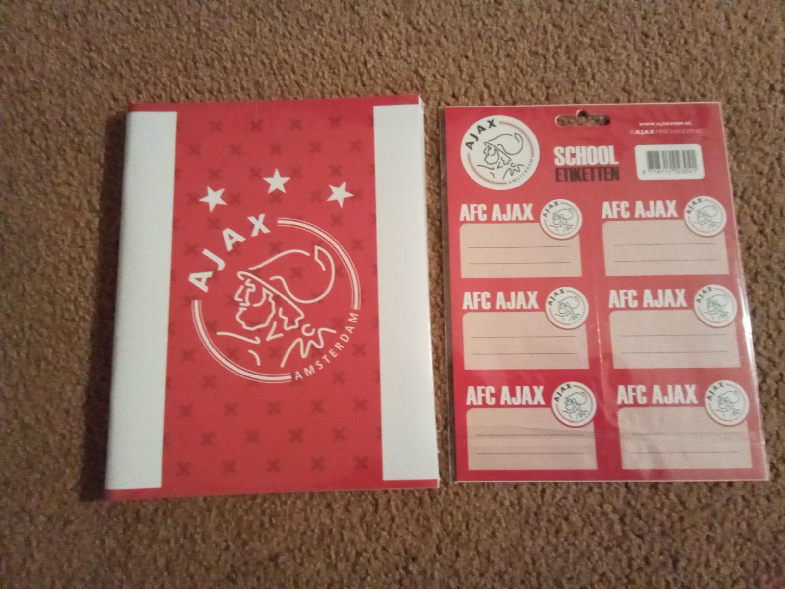 Ajax schriften en schooletiketten, Diversen, Schoolbenodigdheden, Ophalen of Verzenden, Nieuw