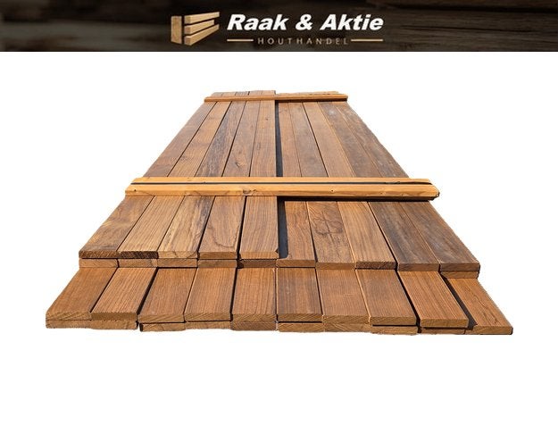 Hardhouten planken - geschaafd 1.8x9.0 cm - nr: HP175, Ophalen, Nieuw, 250 cm of meer, Planken