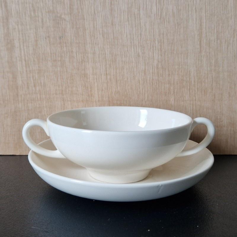 Wedgwood Traditional soepkommen plus onderschotel, Antiek en Kunst, Verzenden
