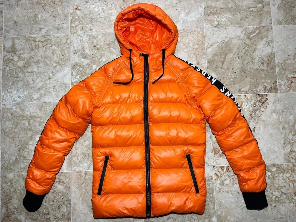 Heren echte donsjas donsjack, Ophalen of Verzenden, Nieuw, Maat 46 (S) of kleiner, Oranje